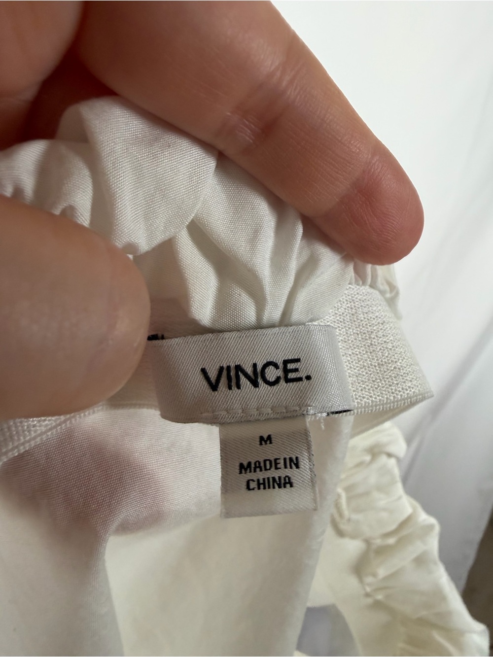 Vince White Off-Shoulder Cotton Blouse - Cottage - Picture 5 of 8